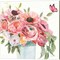 Boho Bouquet A by James Wiens 14" x 14" Canvas Wall Art (Set of 2)